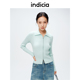 indicia标记春季新款修身气质开衫简约小众针织上衣C6A402KS021