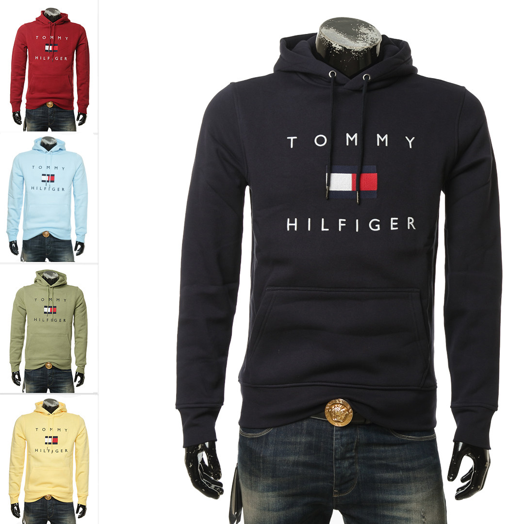 tommy hilfiger汤米·希尔费格 男士毛里保暖连帽卫衣mw0mw14203