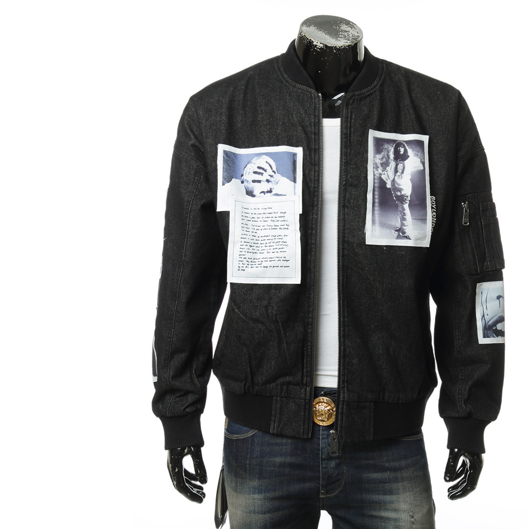 热销boylondon夹克_boy london男潮牌照片印花牛仔夹克boy photoprint