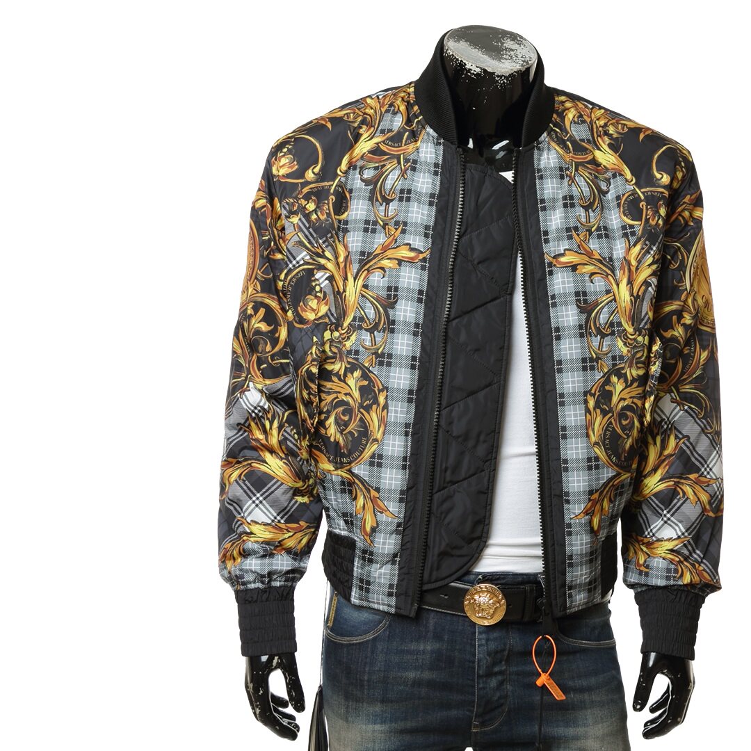 versace/范思哲奢华巴洛克印花潮男保暖棉夹克外套71gas421 cqs06
