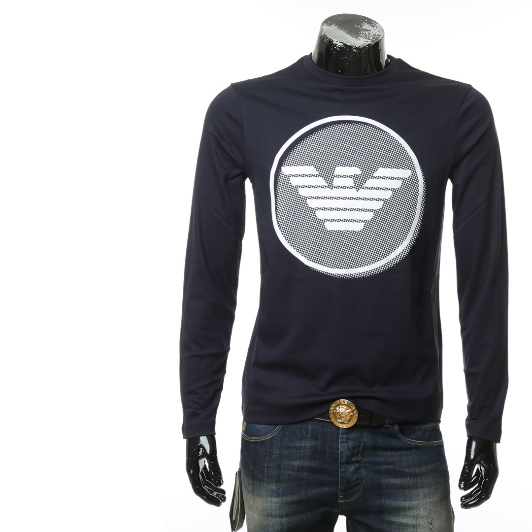 armani/阿玛尼ea 海外直邮 男士舒适长袖圆领t恤 6g1t6e 1jprz