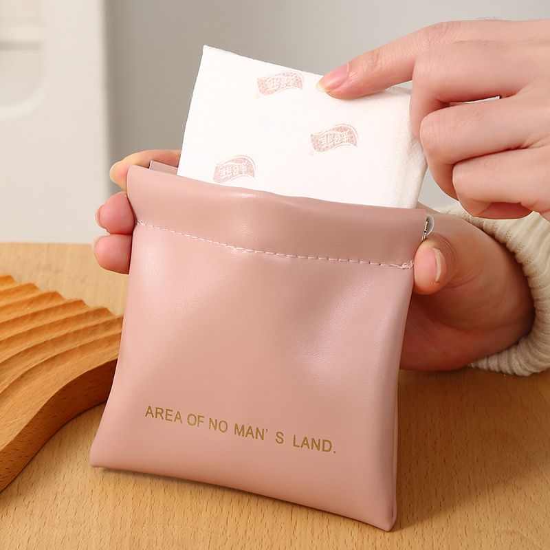 化妆包便携闭合迷你收纳小包自动随身磁扣小袋子卡包磁吸式口红袋