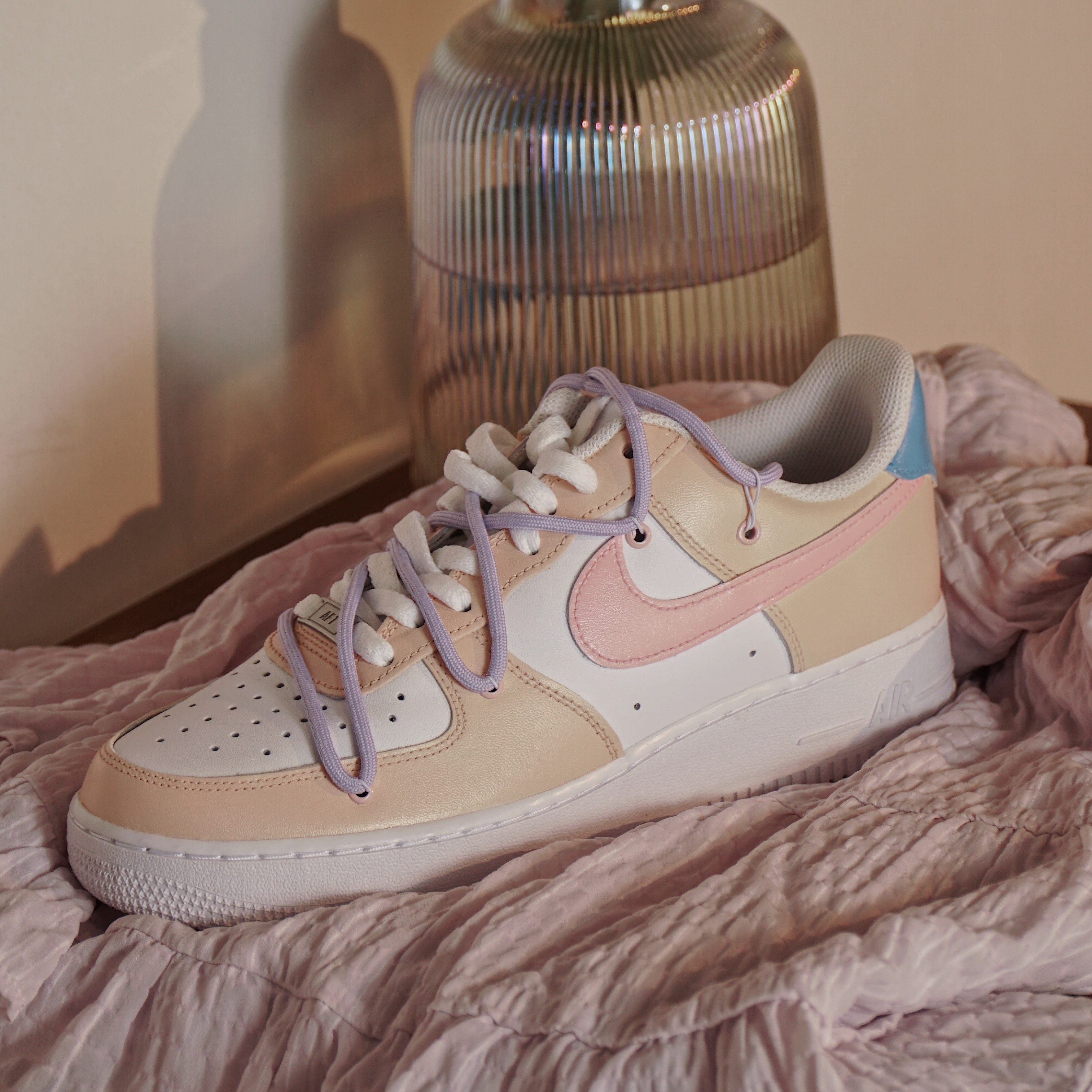 nike air force1空军一号玲娜贝儿低帮女款球鞋客制情人节限定