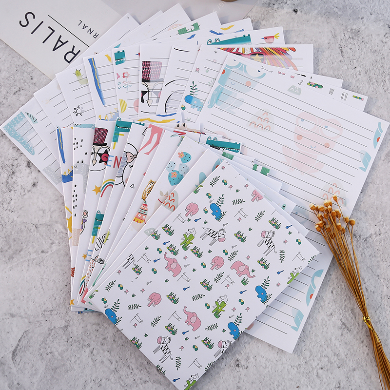 典范-日韩创意可爱卡通信封信纸表白情书套装活动信笺包邮可定制