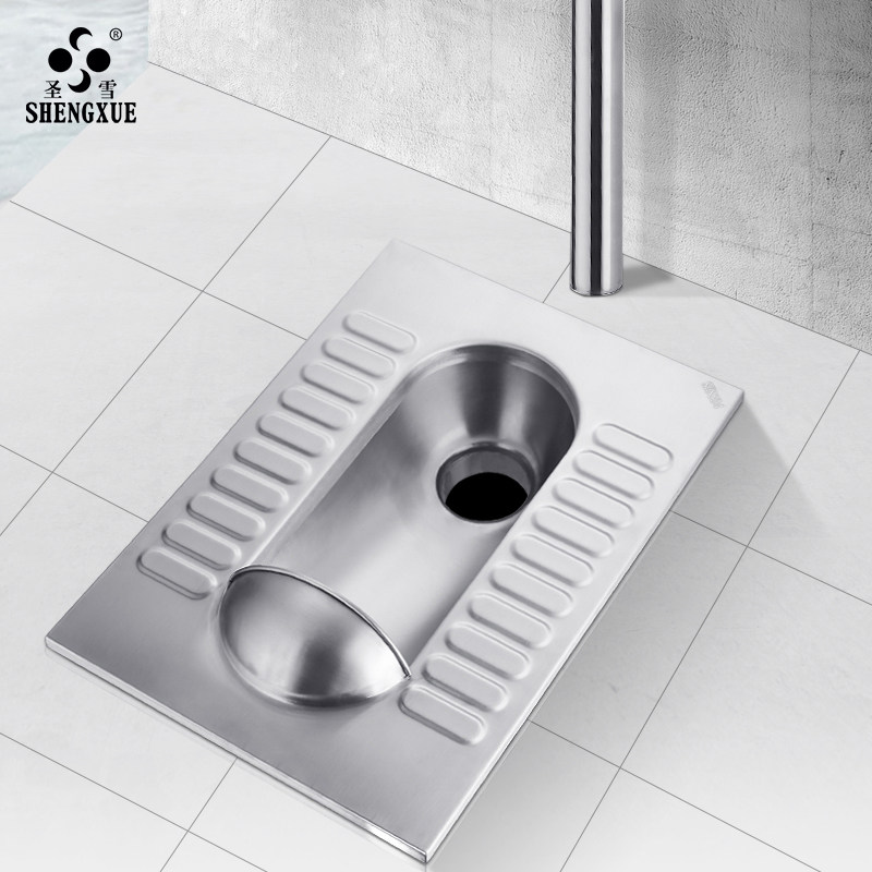 304不锈钢蹲便器蹲坑式蹲厕便池水箱整套盆家用大便器厕所卫生间