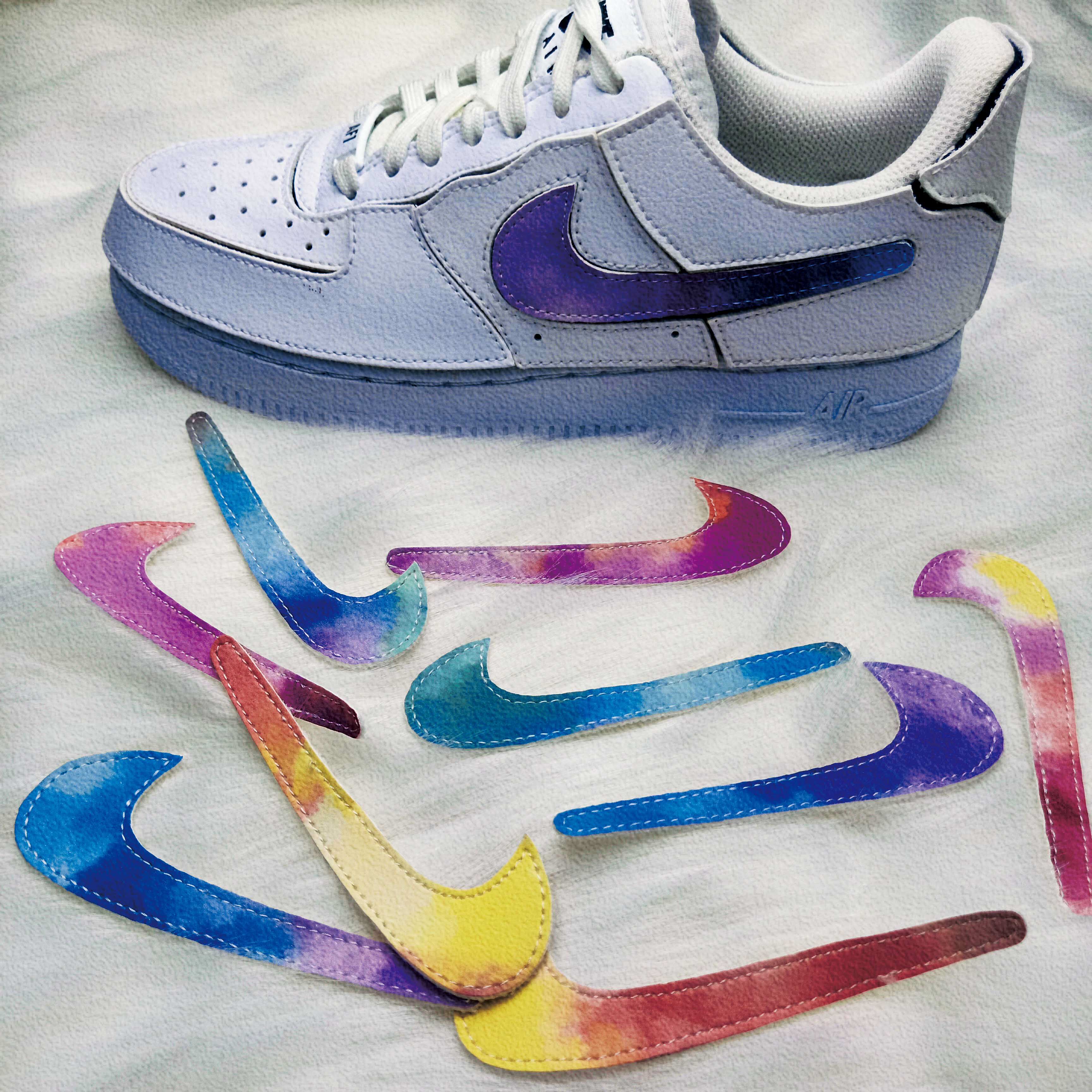 淘宝￥619券后价￥559耐克nike air force af1拆卸魔术贴换撕钩男女