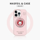 ASFEIL × 苹果西高地适用苹果16Promax手机壳新款14带支架iPhone15Pro软套Eo1支点液态硅胶13pm好看ins风女