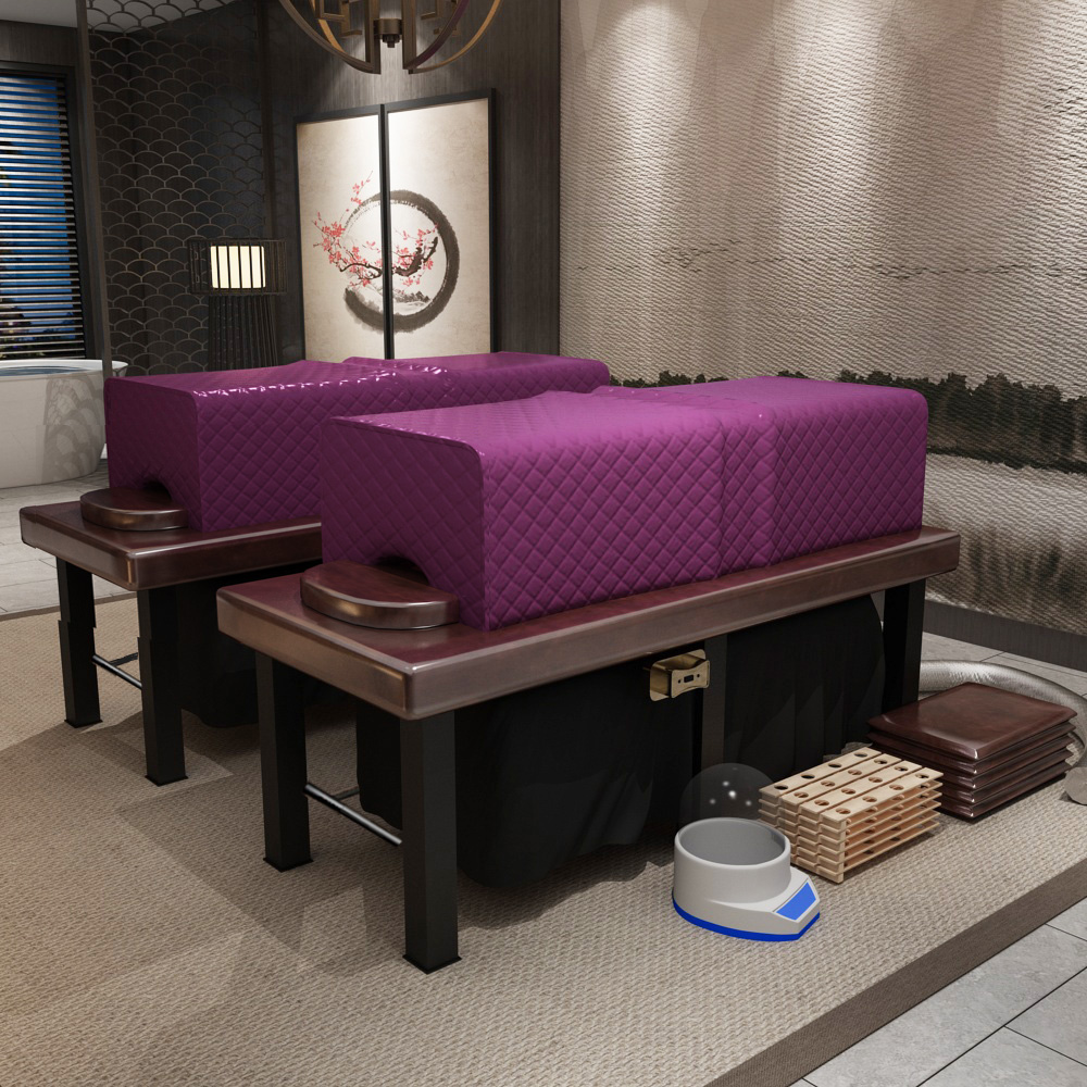 中药熏蒸床美容院专用蒸汽理容床美容汗蒸艾灸床全身灸家用艾熏床