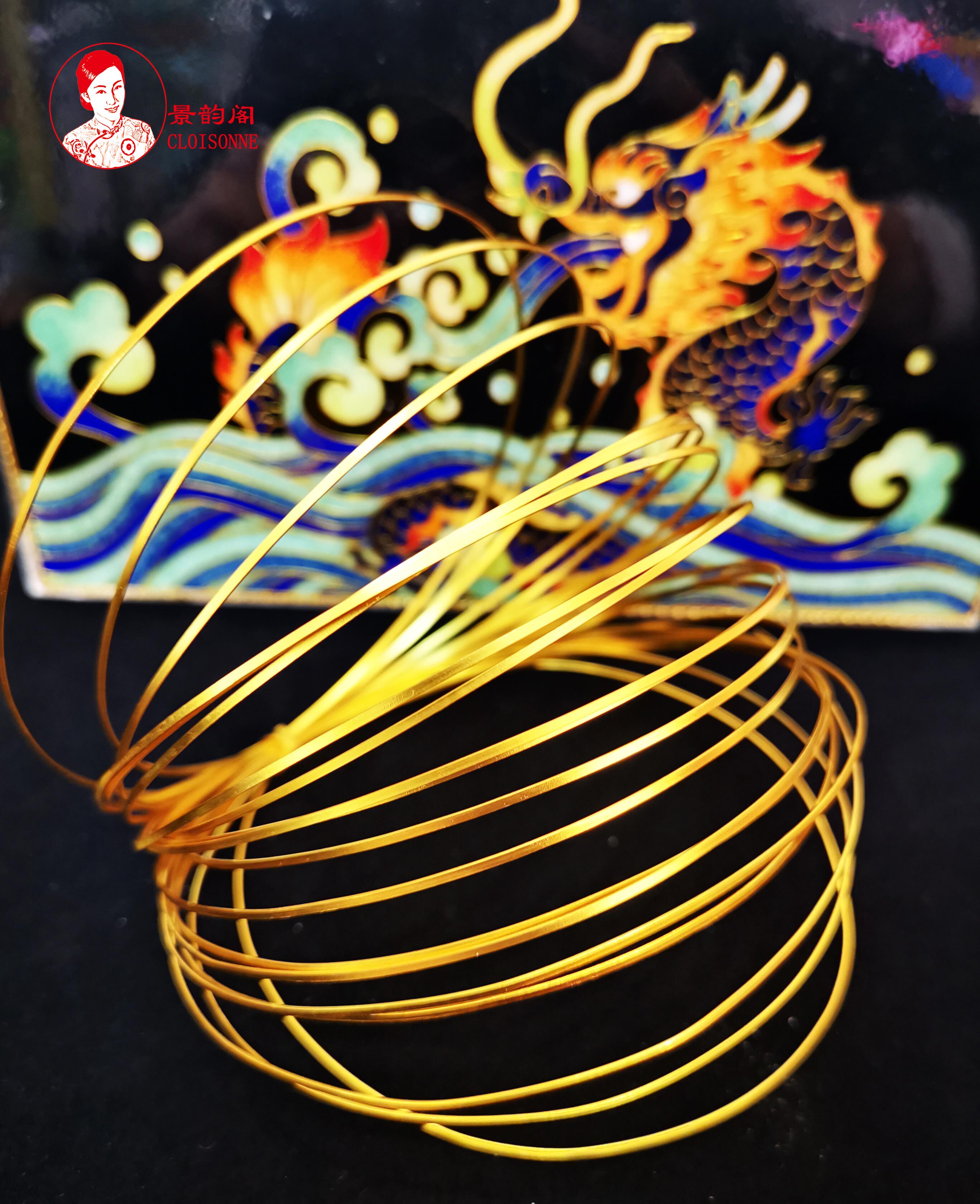 金丝(每单限购10个,多拍不发,谢谢)掐丝珐琅画专用丝