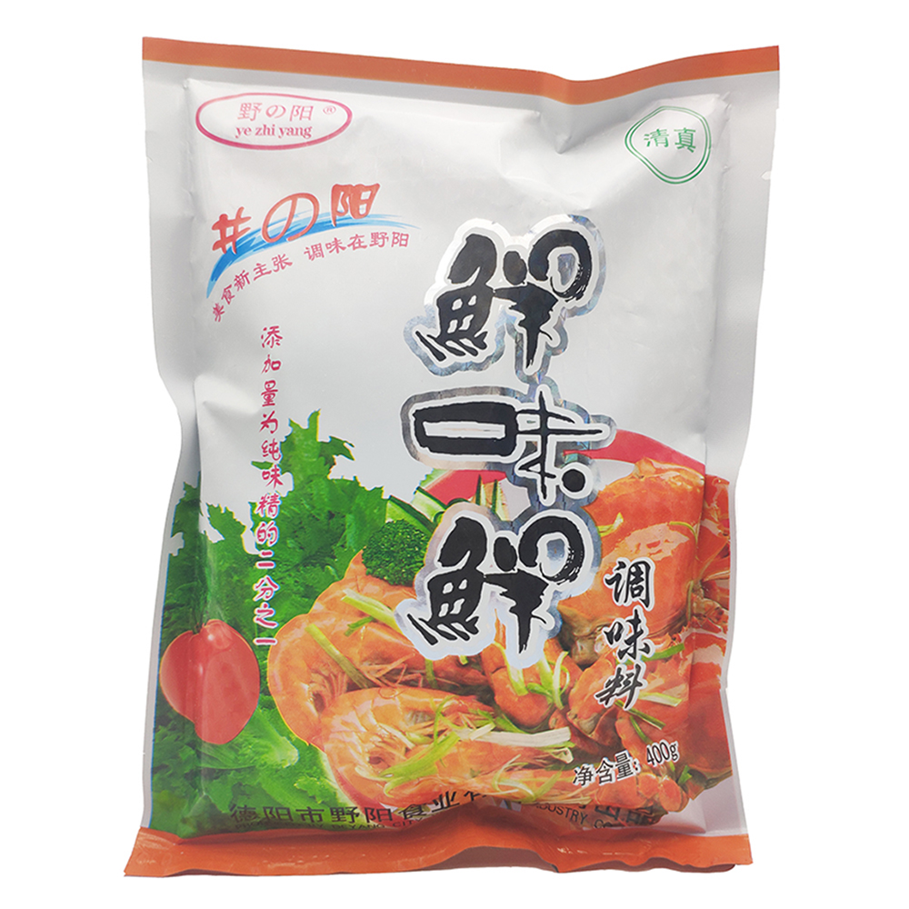 野阳鲜味鲜整箱清真餐饮食堂火锅中餐馆调味增鲜代替味精400g22袋