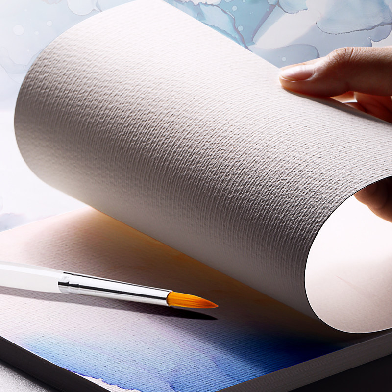 水彩纸8k中粗加厚美术画纸本8开a3专用4k颜料画画手绘画初学者16k儿童