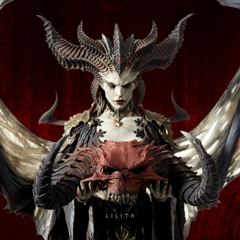 blizzard暴雪游戏周边暗黑破坏神嘉年华莉莉丝雕像超大型收藏手办