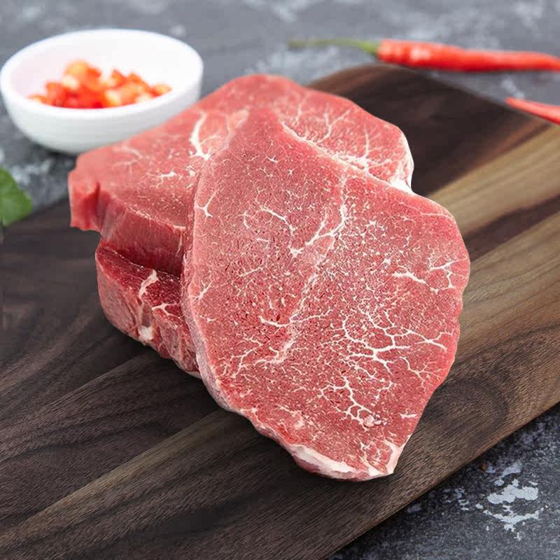 澳洲进口和牛m3-5级菲力牛排500g袋装牛柳鲜雪花牛肉原切儿童肉排