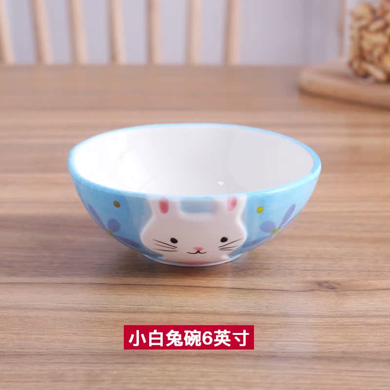 手绘卡通动物造型陶瓷餐具可爱软萌儿童饭碗创意学生家用面碗单个|ruв категории посуда, посуда, чаша - от Buy2taobao.com для оказания профессиональной услуги покупки агента Taobao