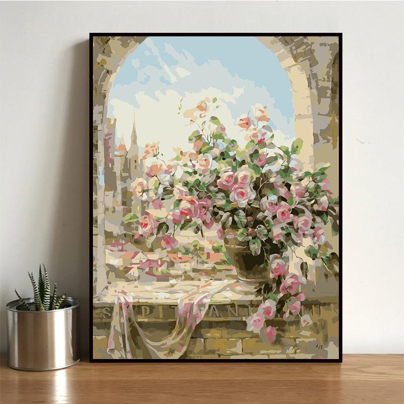 diy数字油画油彩画植物花卉风景手绘填色画客厅卧室装饰画红玫瑰在类目 家居饰品, 装饰画, DIY/数字油画中 - 来自Buy2taobao.com提供专业的淘宝代购服务