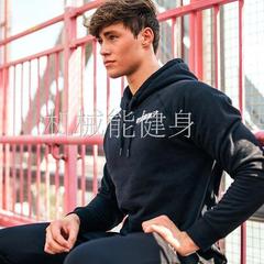 gymshark肌肉兄弟健身运动卫衣纯色连帽带绳加厚休闲男士长袖外套