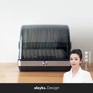 olayks消毒碗柜立式家用厨房小型碗筷子烘干机台式紫外线餐具消毒