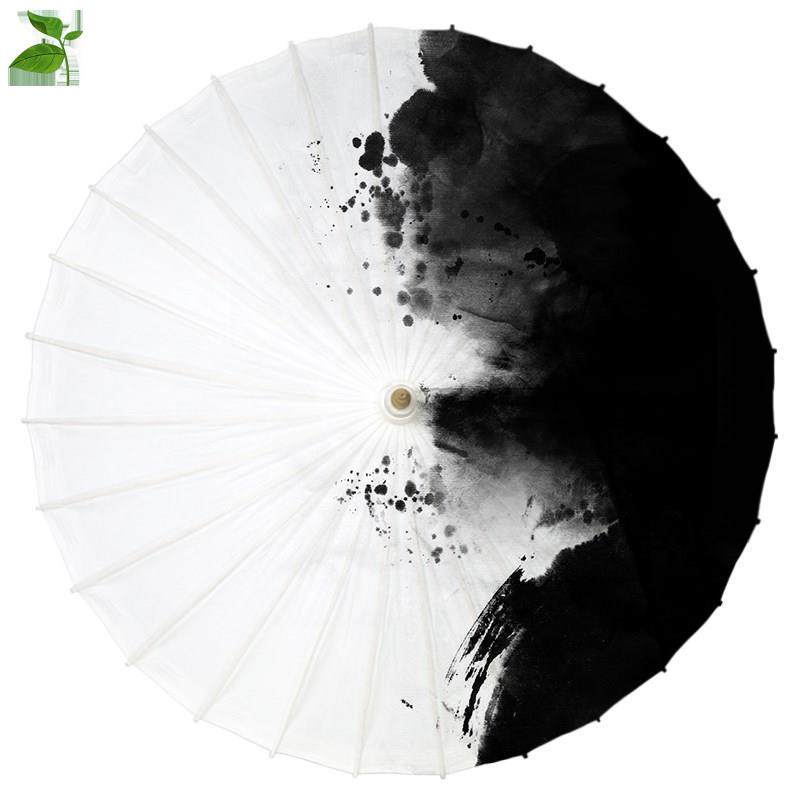 复古长柄古装两用雨伞全自动古风中国风防雨学生水墨画中国风