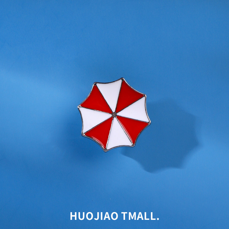 女包个性徽章_生化危机保护伞胸针学生个性徽章情侣创意别针男女包包