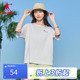 中国乔丹运动短袖T恤2024夏季新款女士纯色宽松休闲轻薄透气t恤衫