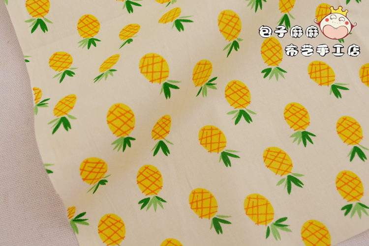 y 床上用品布料包邮 全棉斜纹布料 手工diy黄色菠萝 水果印花纯|msdalam kategori rumah Fabrik, bahan kapas/kain/Diy buatan tangan kain kain - dari Buy2taobao.com untuk memberikan perkhidmatan ejen Taobao profesional membeli
