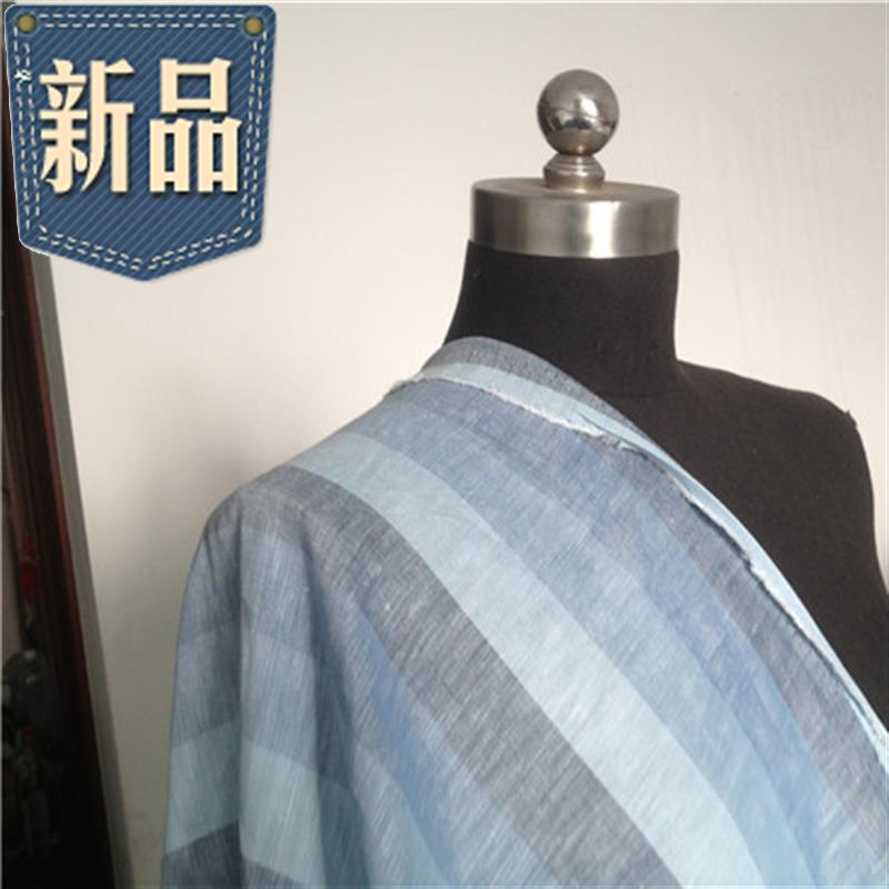 天然亚麻苎麻布料黑白彩色天蓝条子条纹C西装衬衫裤子连衣裙面料|msdalam kategori rumah Fabrik, bahan kapas/kain/Diy buatan tangan kain kain - dari Buy2taobao.com untuk memberikan perkhidmatan ejen Taobao profesional membeli