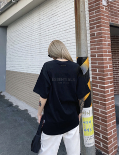 FEAR OF GOD FOG复线ESSENTIALS字母高街宽松纯棉短袖男女休闲T恤