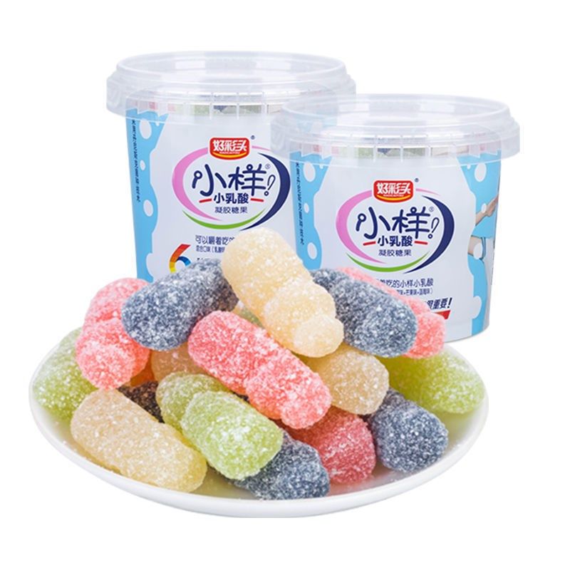 小样糖果零食软糖水果糖网红乳酸菌酸罐装儿童水果味盒装