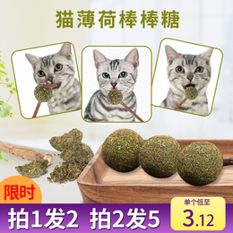 猫薄荷球棒棒糖木天蓼猫玩具逗猫自嗨磨牙耐咬猫咪用品猫咪零食