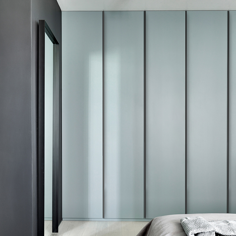 通顶轻奢隐形衣柜加长拉手侧装金色黑色通体隐藏衣橱抽屉柜门把手