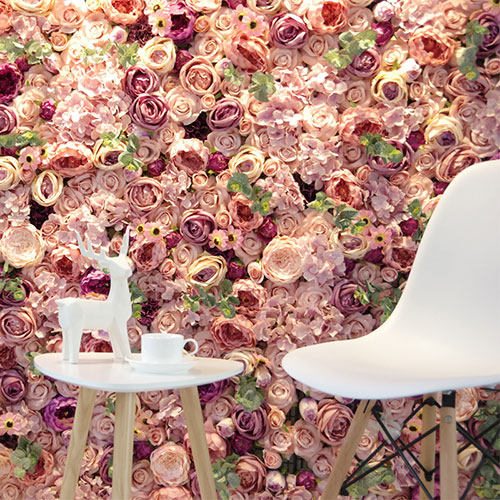 仿真花墙背景墙假花-特价促销-优惠券领取-价格|多