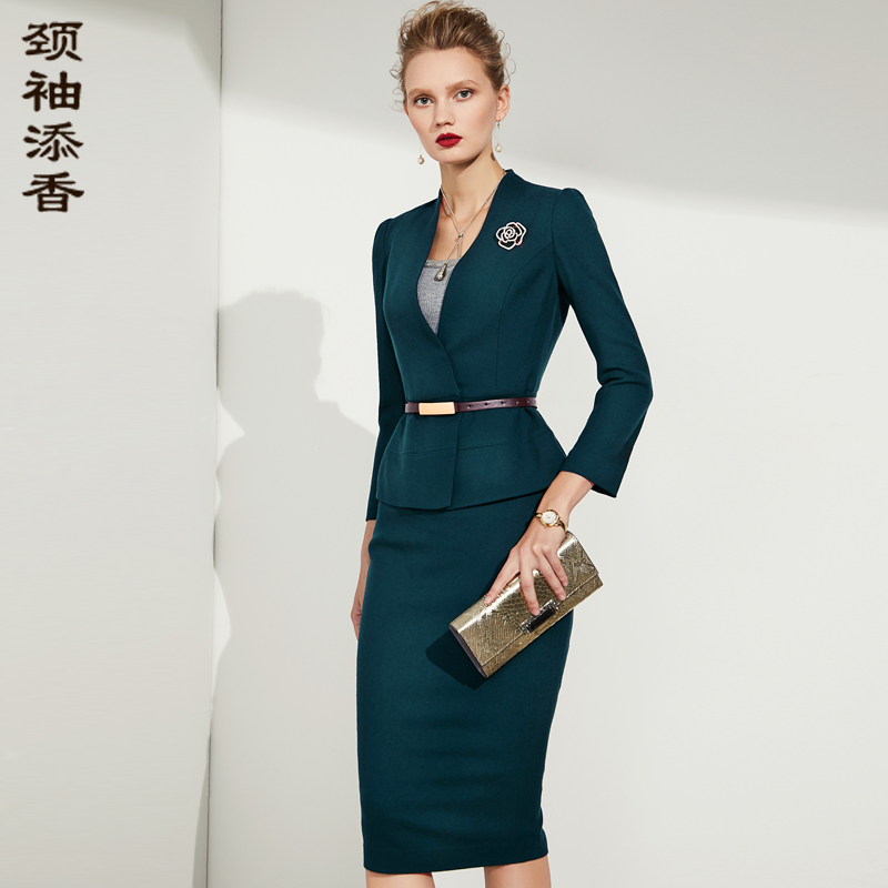 广东 深圳颈袖添香outlets店女装/女士精品职业女裙套装更新时间:2022