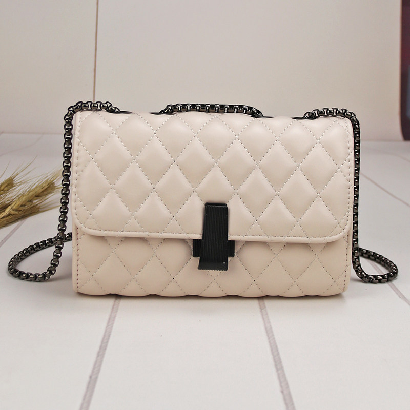 菱格链条软皮小方包2020新款包包女ins潮斜挎女单肩时尚百搭小包