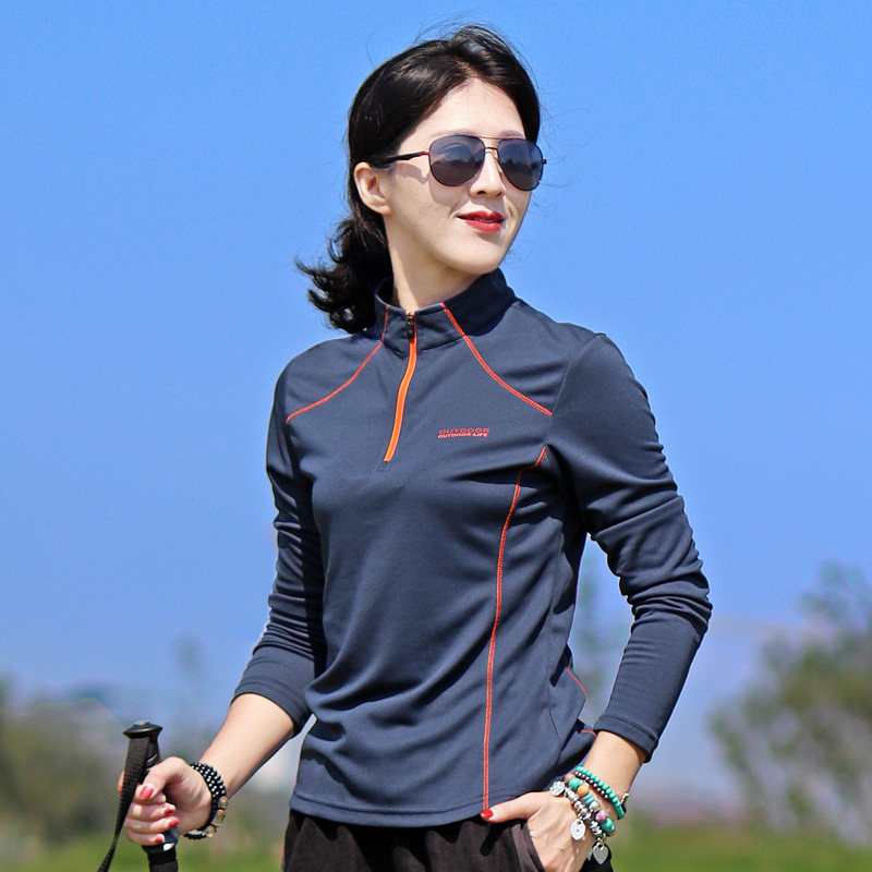 户外登山徒步速干衣女