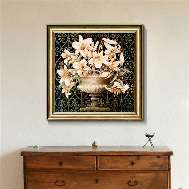 小美式客厅挂画图片