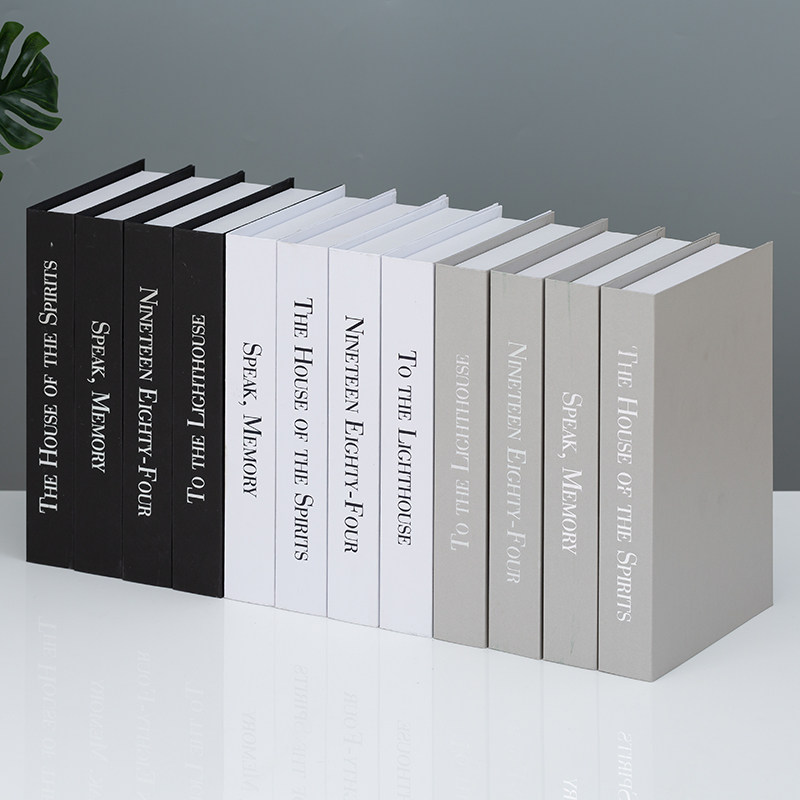 简约装饰书仿真书摆件样板间客厅道具模型咖啡厅电视柜装饰书假书