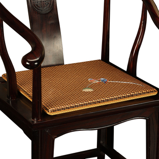 中式红木沙发凉席椅垫夏天实木家具藤席凉垫夏季冰凉坐垫透气凳垫