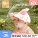 婴儿帽子夏季空顶帽小月龄女宝宝遮阳帽儿童防晒帽婴幼儿太阳凉帽