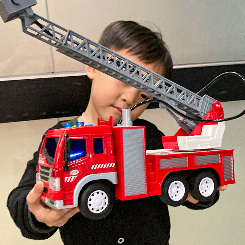 超大号可喷水消防车玩具儿童男孩消防