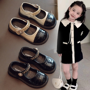 女童玛丽珍时装皮鞋2024秋季新款小女孩公主皮鞋女童软底耐磨皮鞋