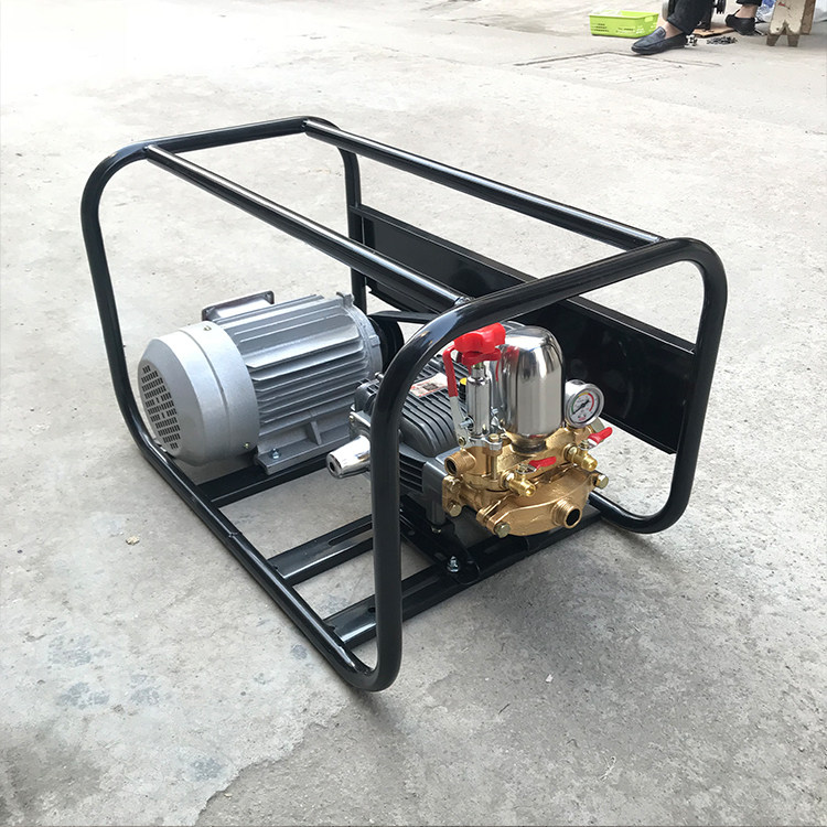 屹钛220v/380v电动打药机高压清洗喷雾器农用高压三缸柱塞泵