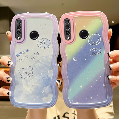 华为适用nova4e机壳卡通mar-al00情侣硅胶可爱aloo网红note4e波浪nave