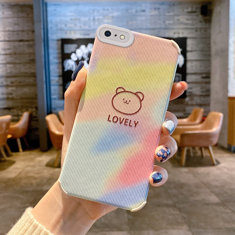 适用苹果6手机壳网红女款a1586卡通可爱ins网红iphone6s新款全包镜头