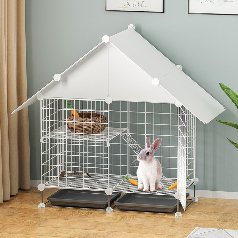 兔笼别墅家用室内兔子窝自动清粪特大号清仓荷兰猪豚鼠新型宠物屋