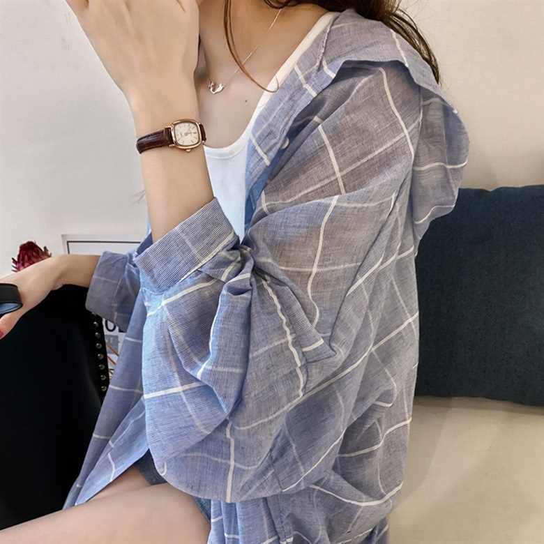 欧货衬衫洋气时尚防晒衫适合胖女人穿的外套很仙的上衣超仙设计感|ruв категории Женская одежда, рубашка - от Buy2taobao.com для оказания профессиональной услуги покупки агента Taobao