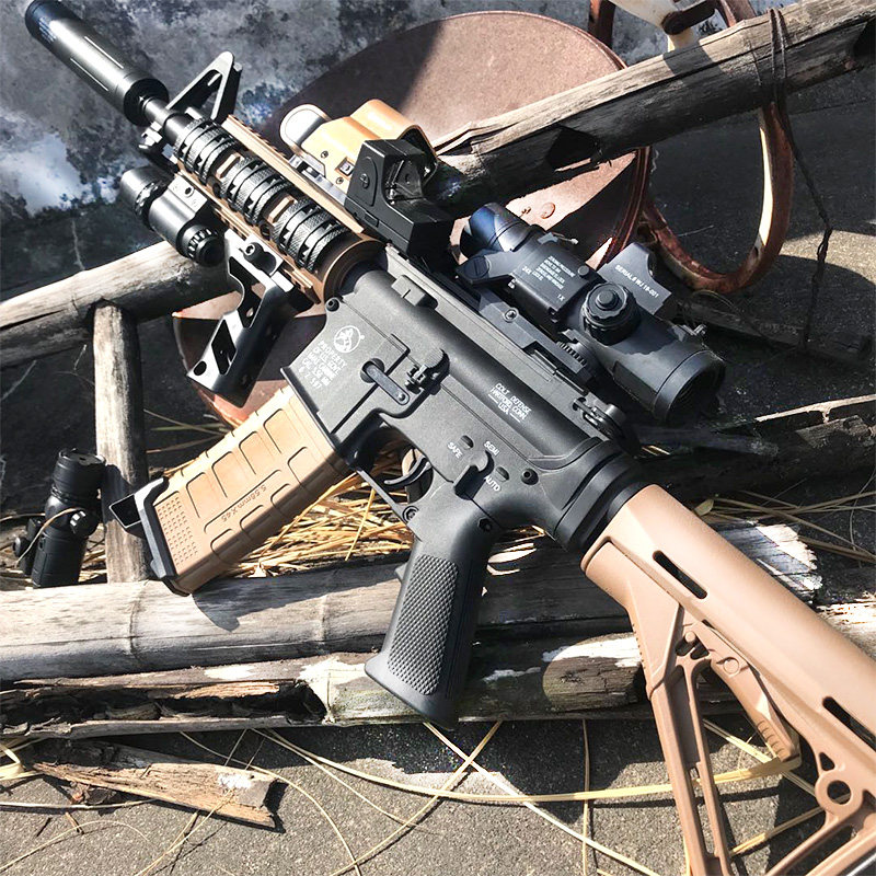 真人cs水弹枪m416电动连发突击步枪m4绝地吃鸡装备求生水蛋玩具枪