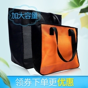 Men's and women's mesh large-capacity beach bag wash bag bath bag bath bag breathable bath bag swimming fitness storage bag