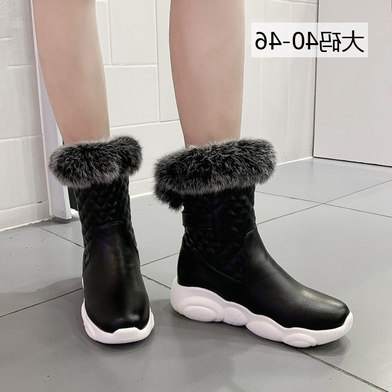 大码女鞋41-43厚底雪地靴冬款加绒厚毛加大号短靴40 42 44 45 46在类目 女鞋, 靴子中 - 来自Buy2taobao.com提供专业的淘宝代购服务