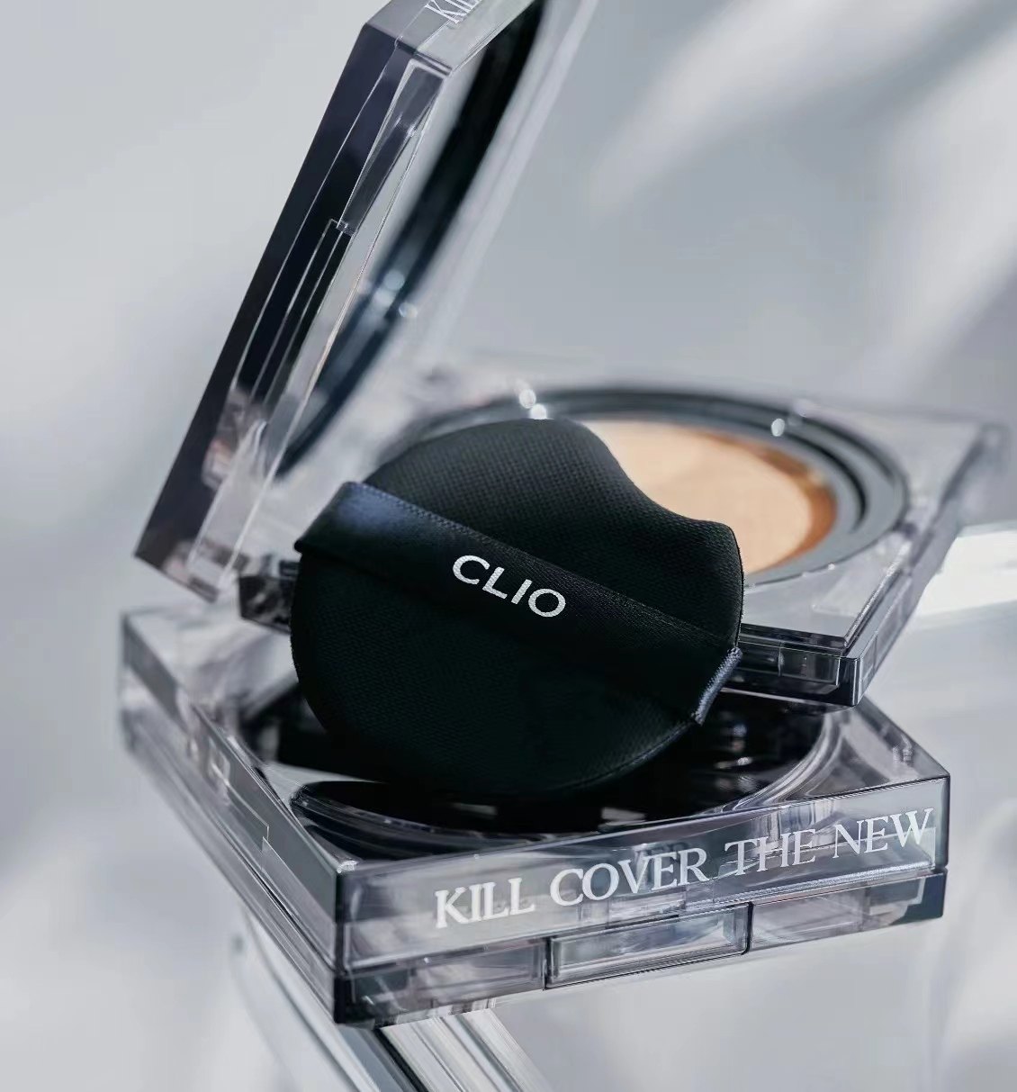 韩国clio珂莱欧水晶砖方形气垫zico代言持妆粉底液粉色水晶升级款