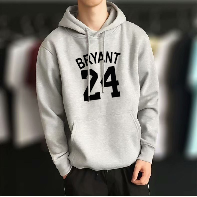 nba篮球科比24号连帽卫衣男宽松套头帽衫潮流男女外套潮牌秋冬季